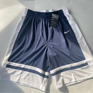 Nike dri-fit navy/white basketball shorts